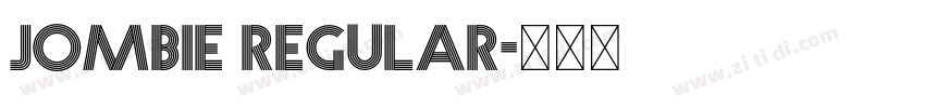 jombie regular字体转换
